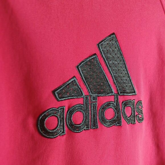 Adidas Women's Active Zip Track Jacket Size Large Pink Grey Pockets Embroidered - Picture 11 of 11